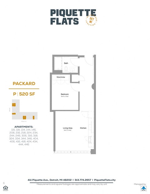 a floor plan of a unit with a bedroom and a bathroom